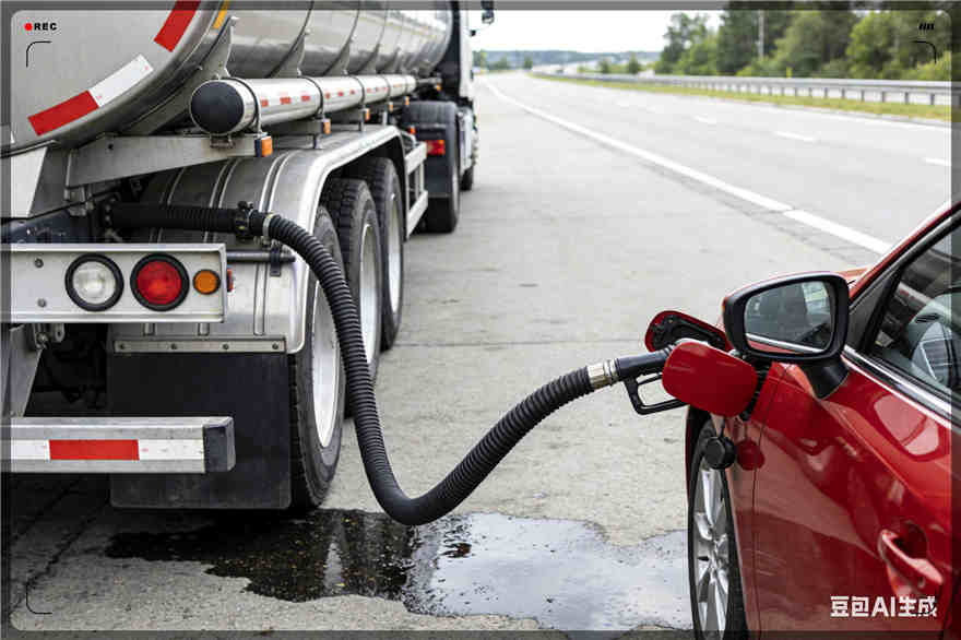 容县汽车救援送水案例